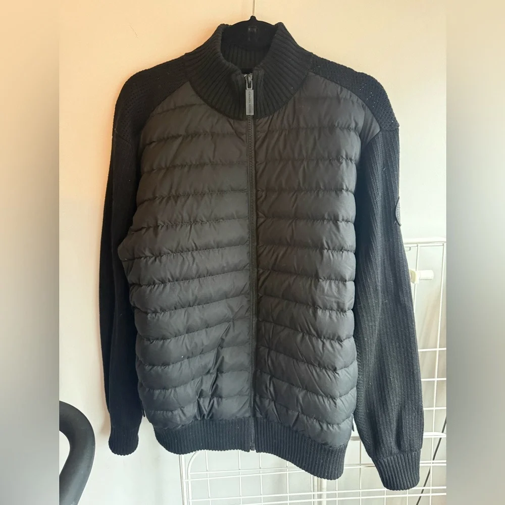 Canada Goose Mens Hybridge Knit Jacket Black XL - Picture 1 of 9